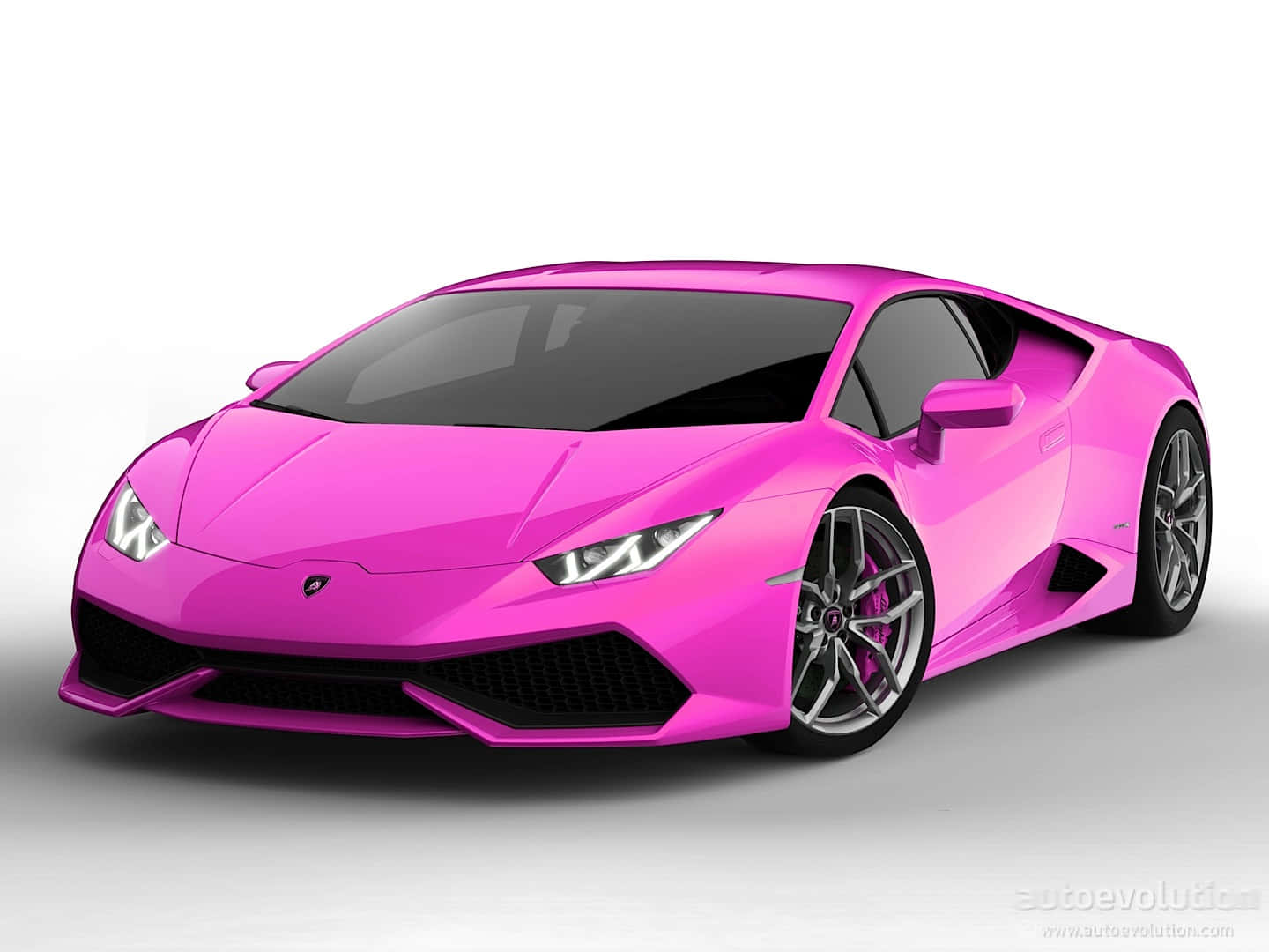 Pink Lamborghini Huracan Sports Car Wallpaper