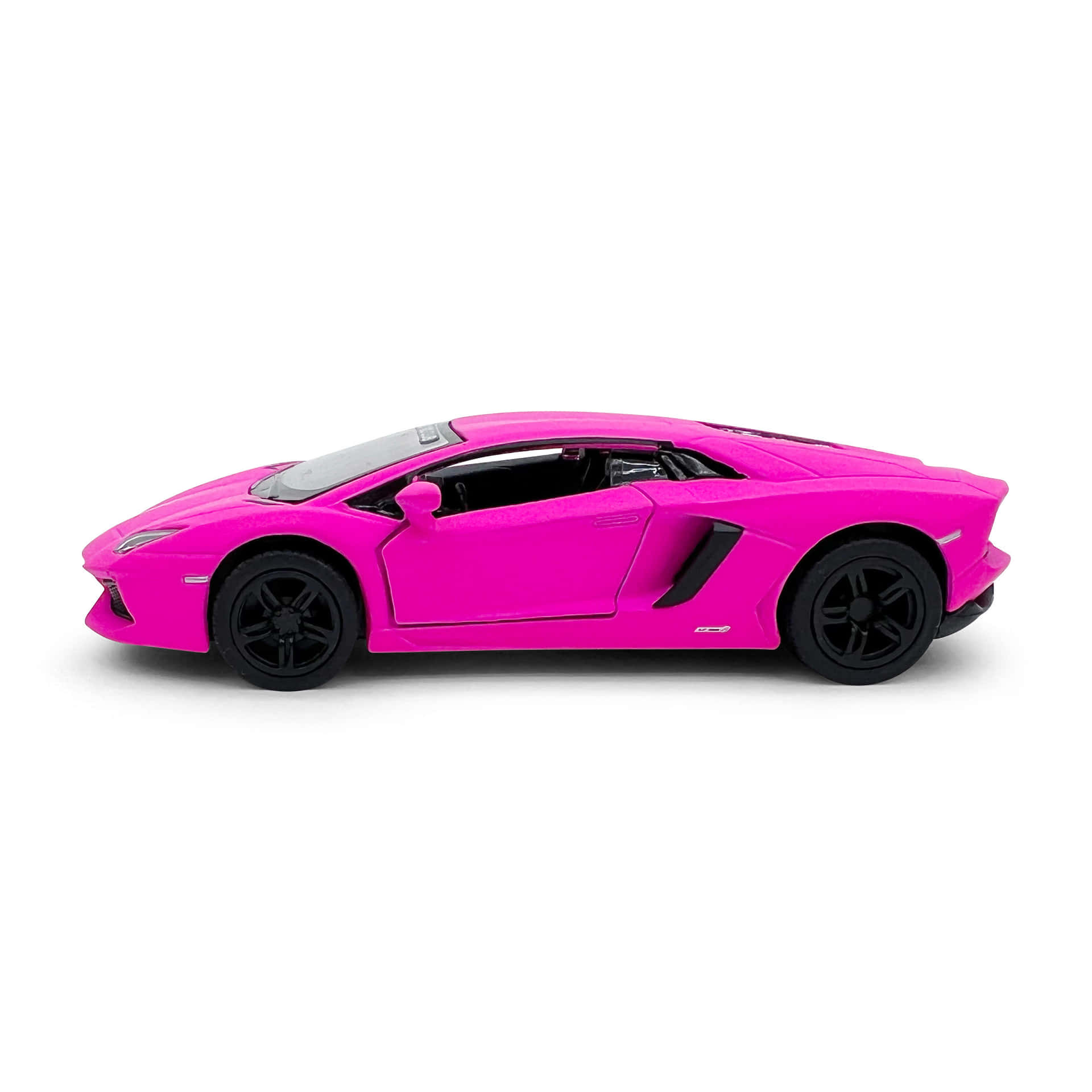 Pink Lamborghini Profile View Wallpaper