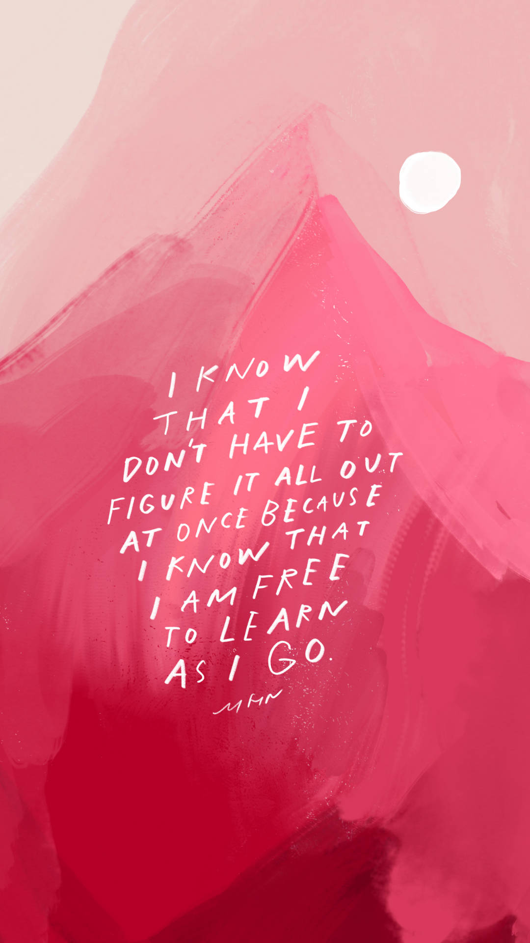 Pink Learn Affirmation
