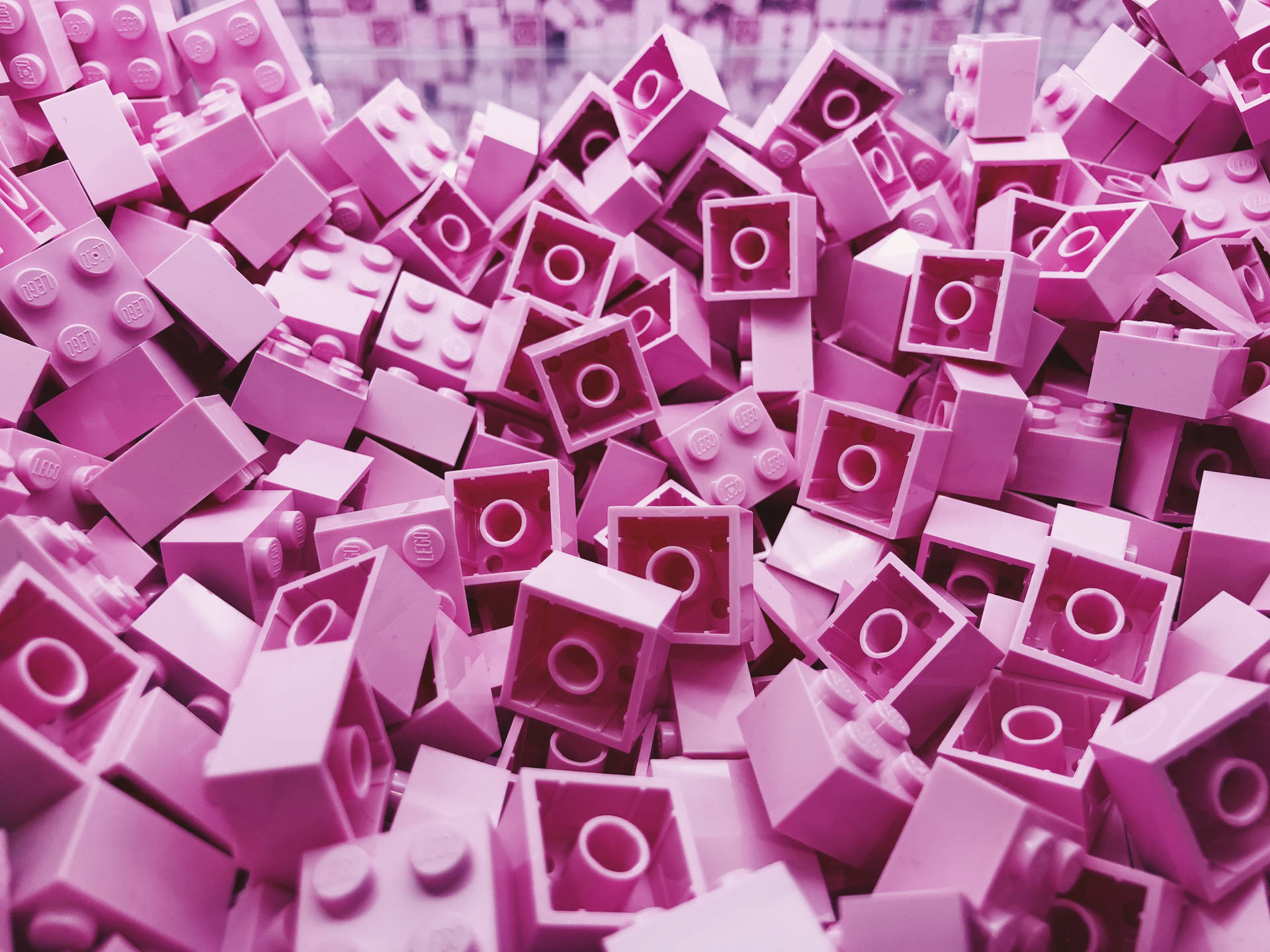 Pink Lego Bricks Collection SVG