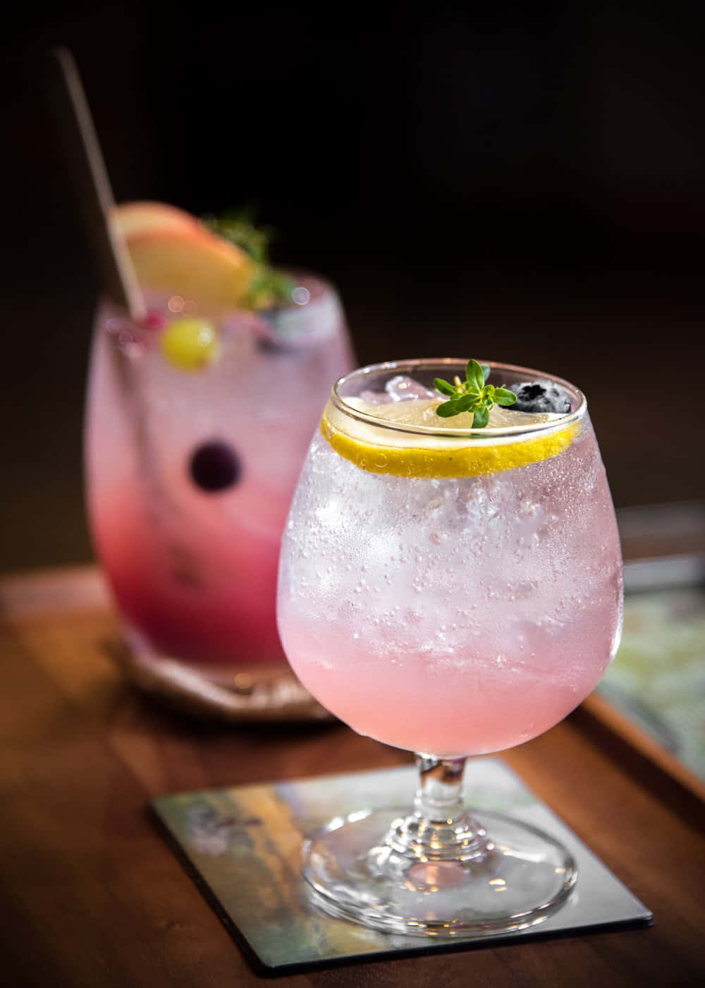 Verfrissende Roze Limonade In De Natuur Achtergrond