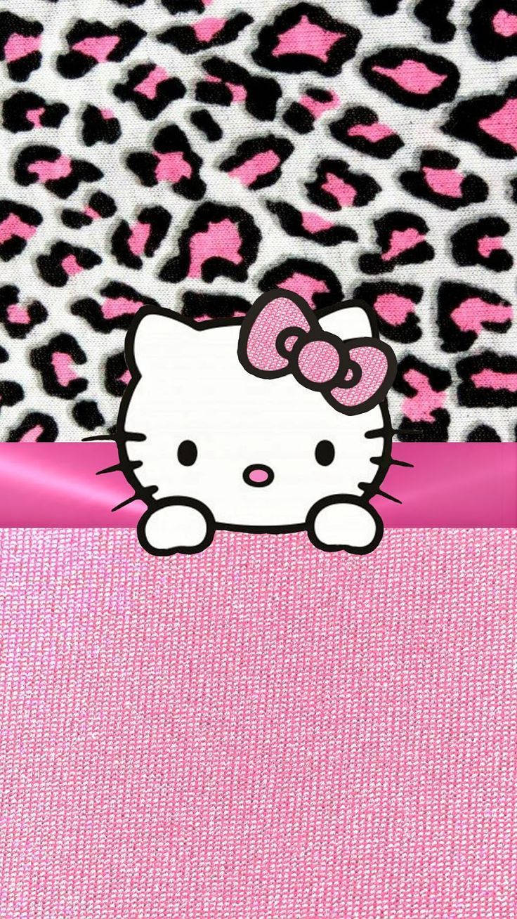 Pink Leopard Hello Kitty
