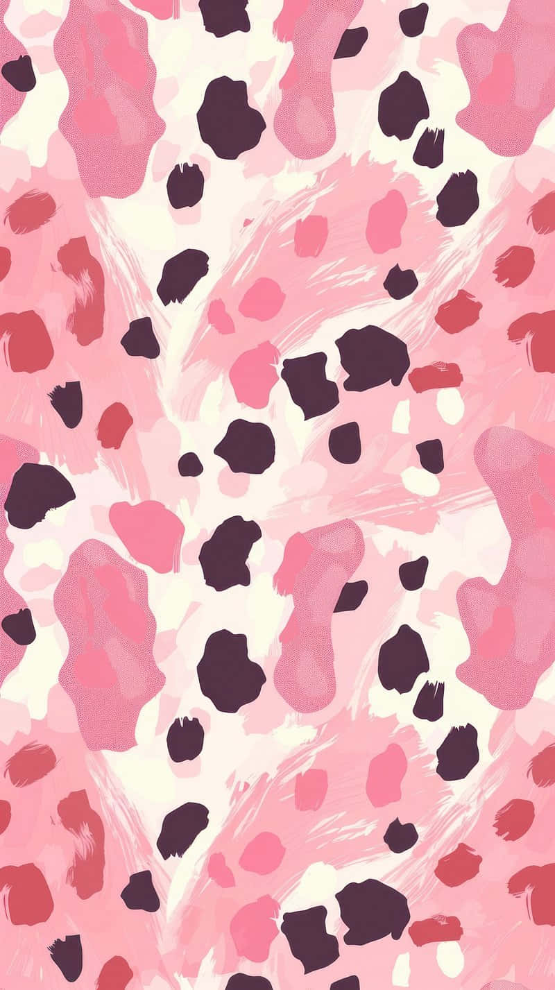 Pink Leopard Pattern Aesthetic.jpg Wallpaper