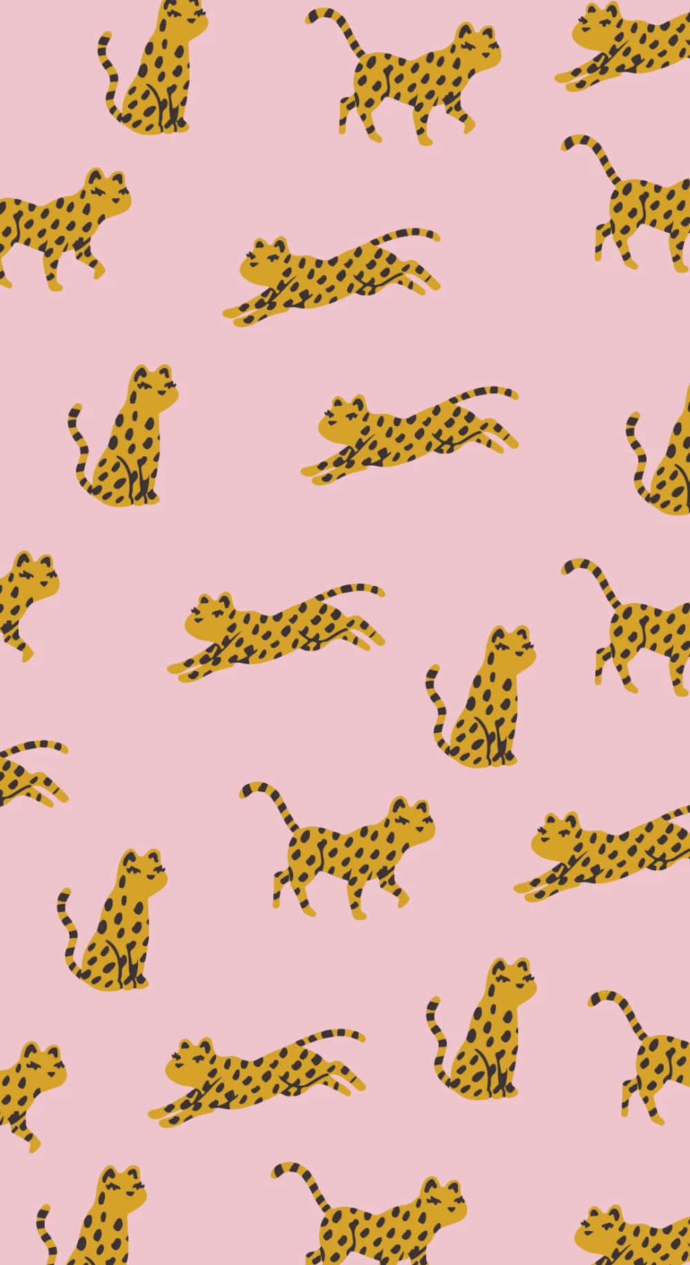 Pink Leopard Pattern Background Wallpaper