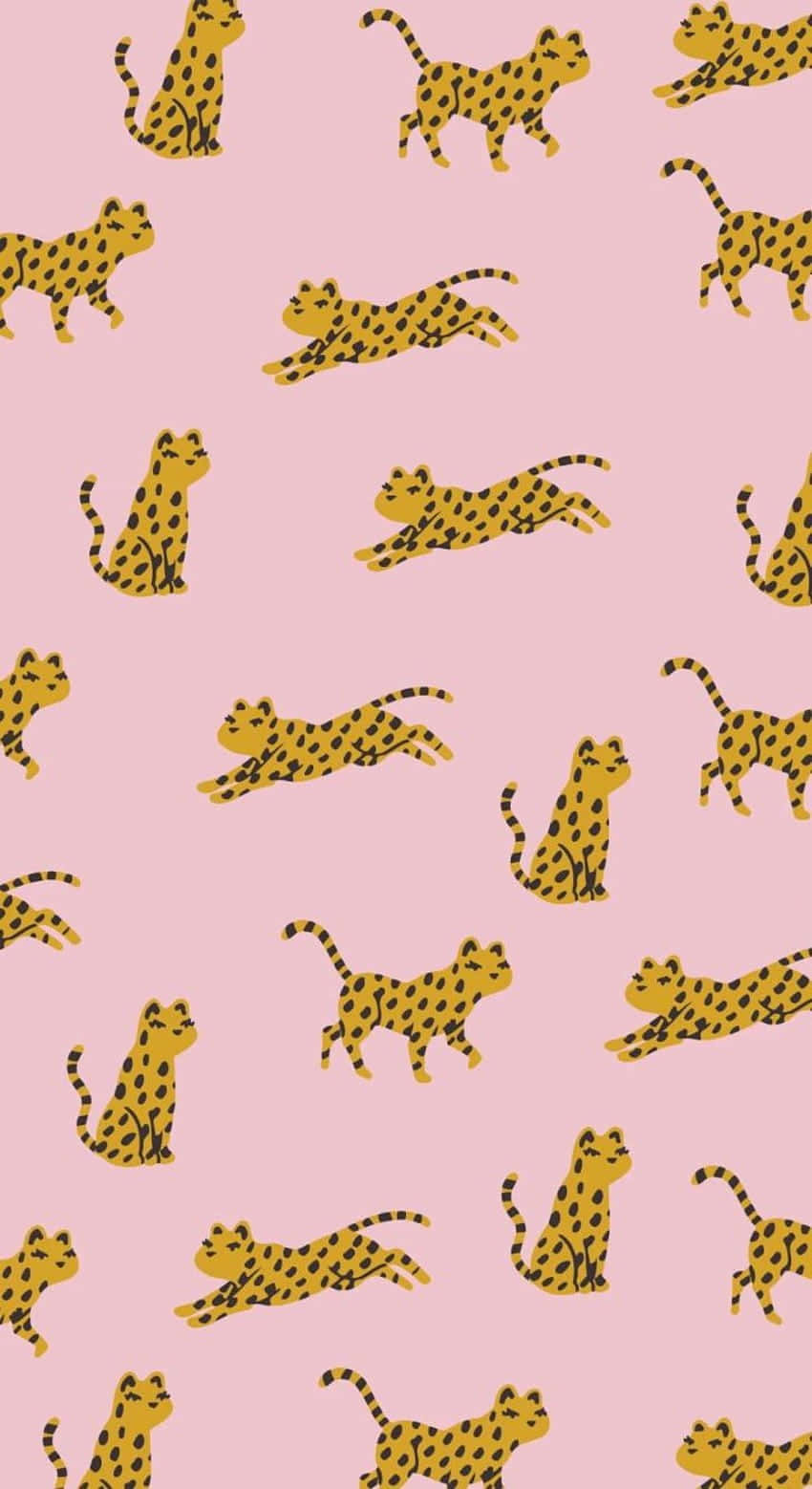 Pink Leopard Pattern Wallpaper Wallpaper