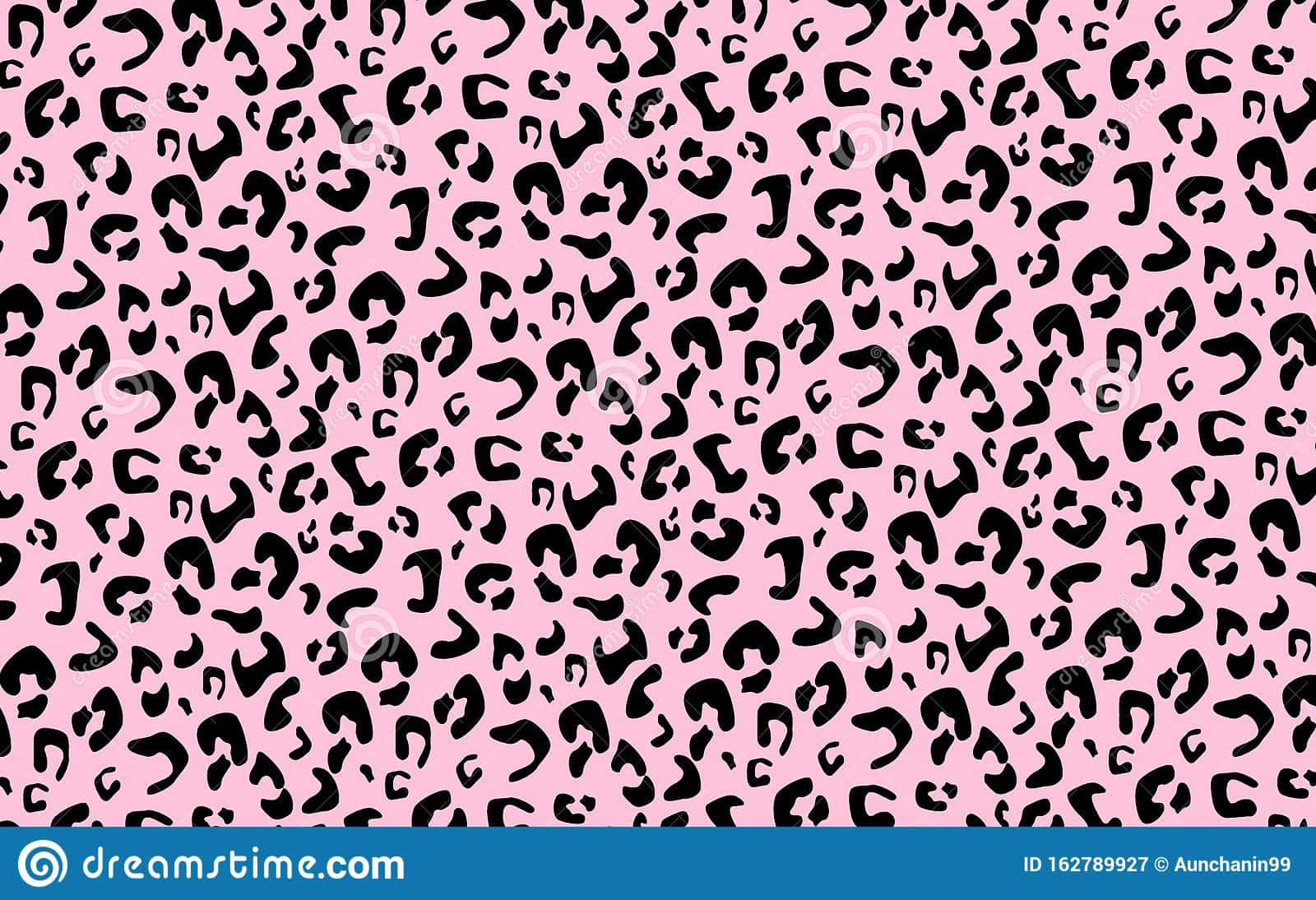Leopard Print Pattern On Pink Background Wallpaper