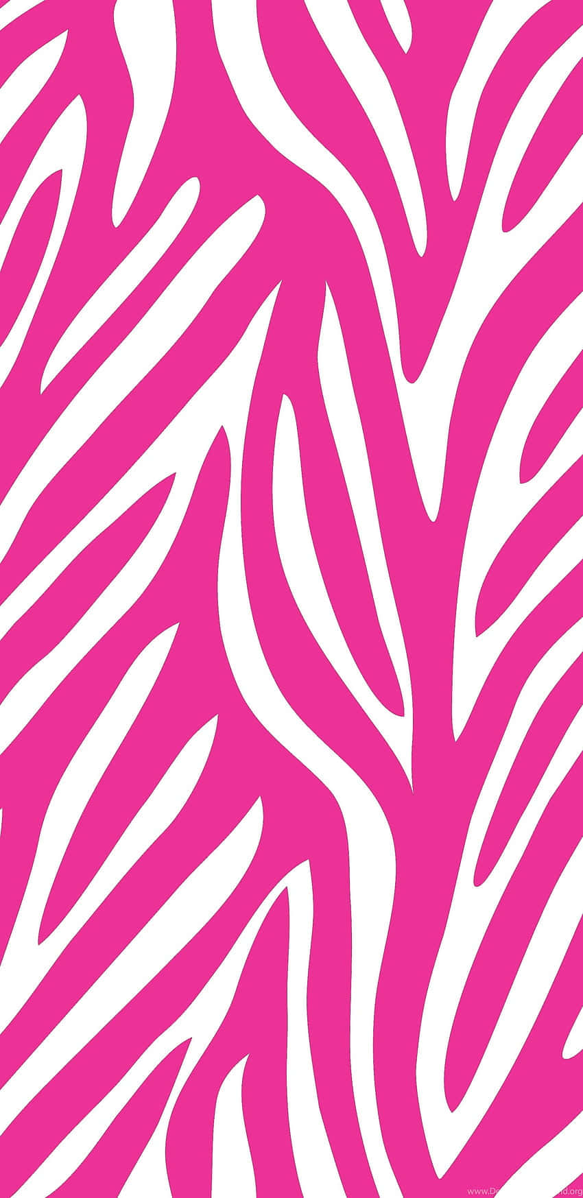A Pink And White Zebra Print Fabric Wallpaper