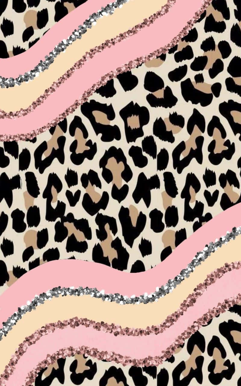 Show your Wild Side with Pink Leopard Print Wallpaper