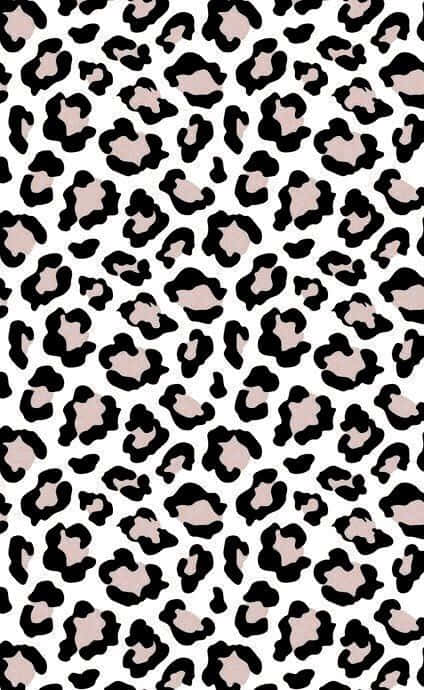 A Leopard Print Pattern On A White Background Wallpaper