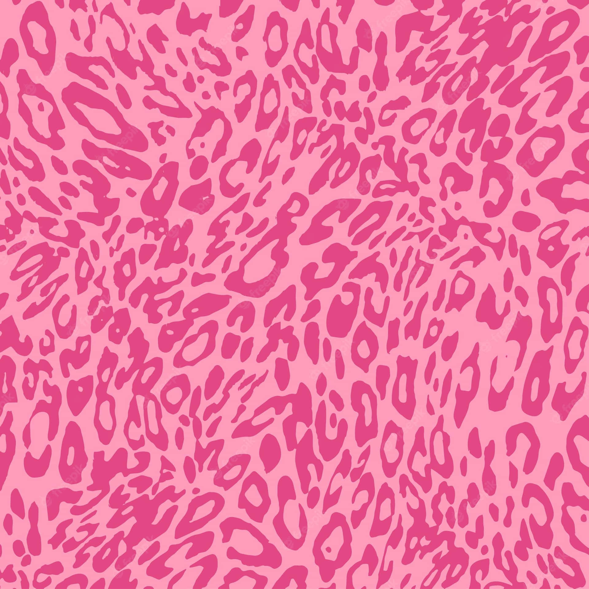 Ettrosa Leopardmönster Wallpaper