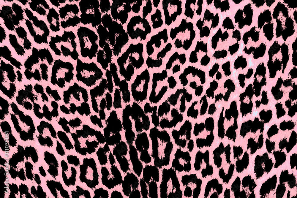 Animal Print Wallpaper Leopard Pink Black White KS2303 Double Rolls 