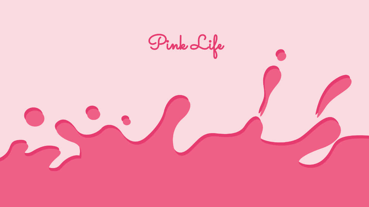 Pink Life Abstract Background Wallpaper
