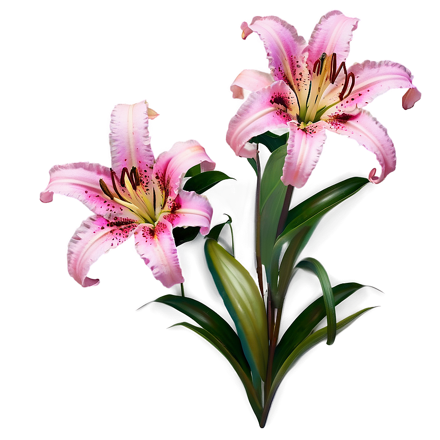 Pink Lily Flower Png 80 PNG