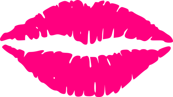 Pink Lips Graphic Illustration PNG