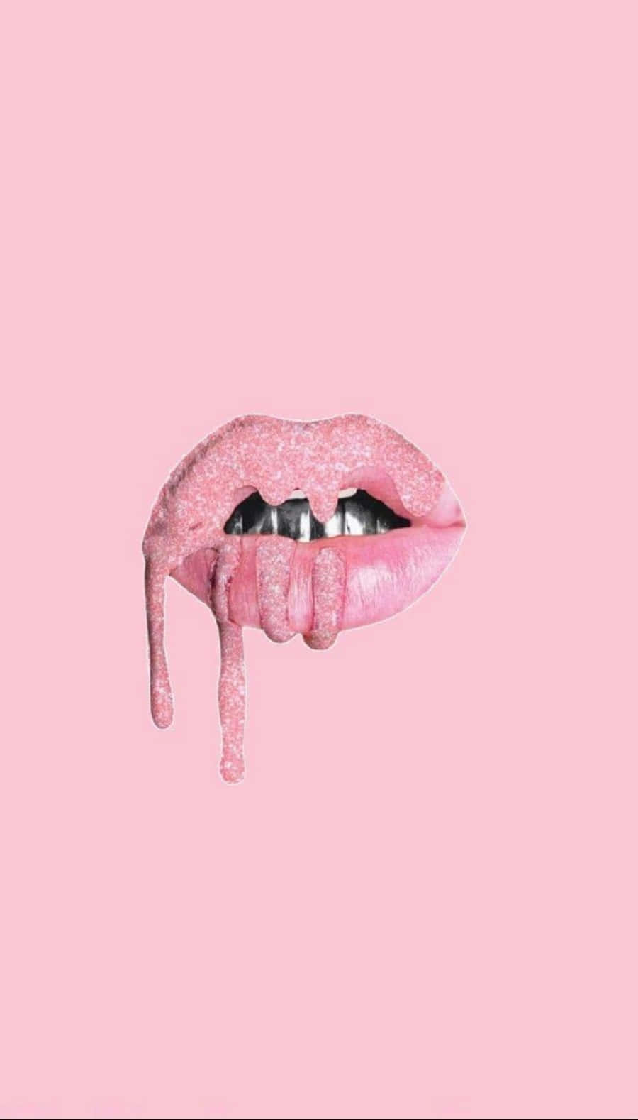 Pink Lipstick Pop Wallpaper