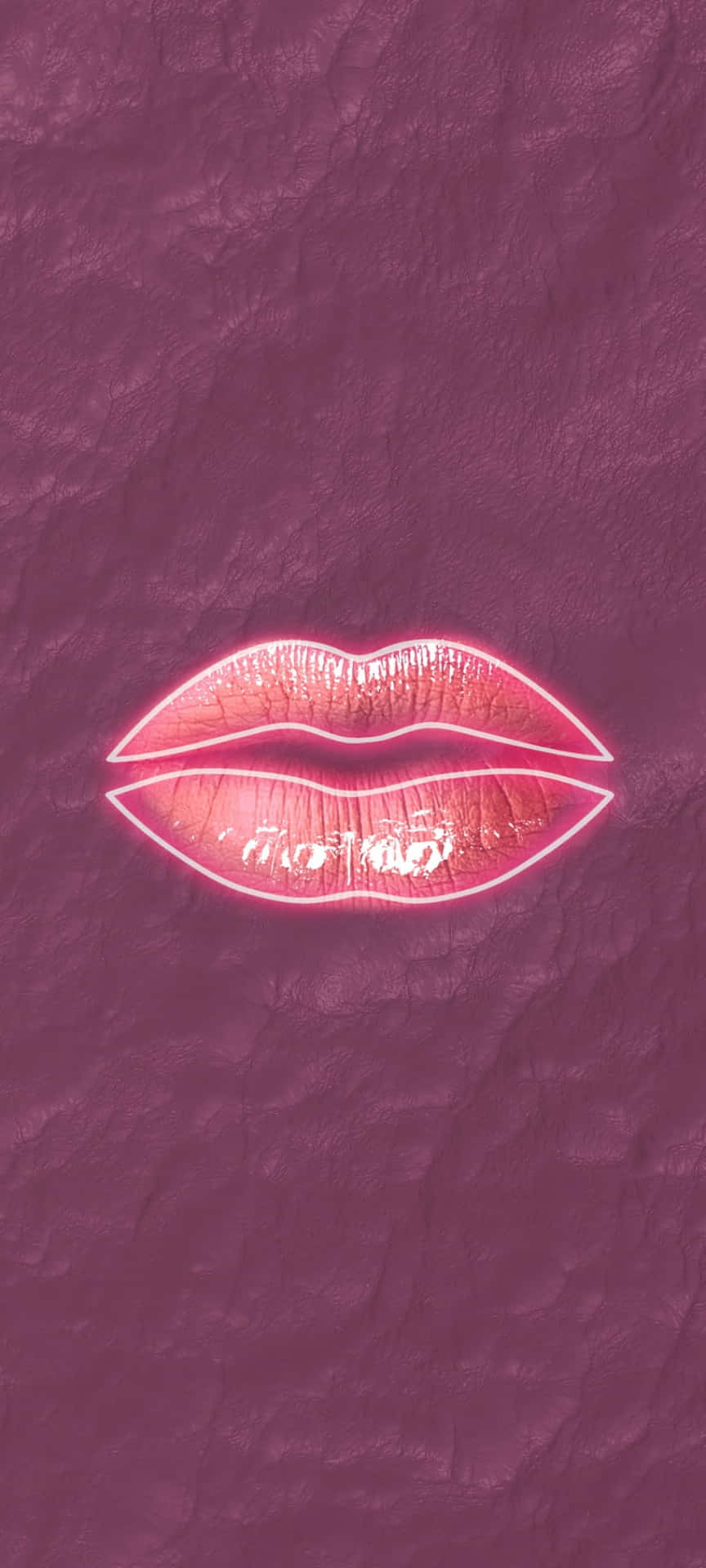 Evoke Femininity with Pink Lipstick Wallpaper