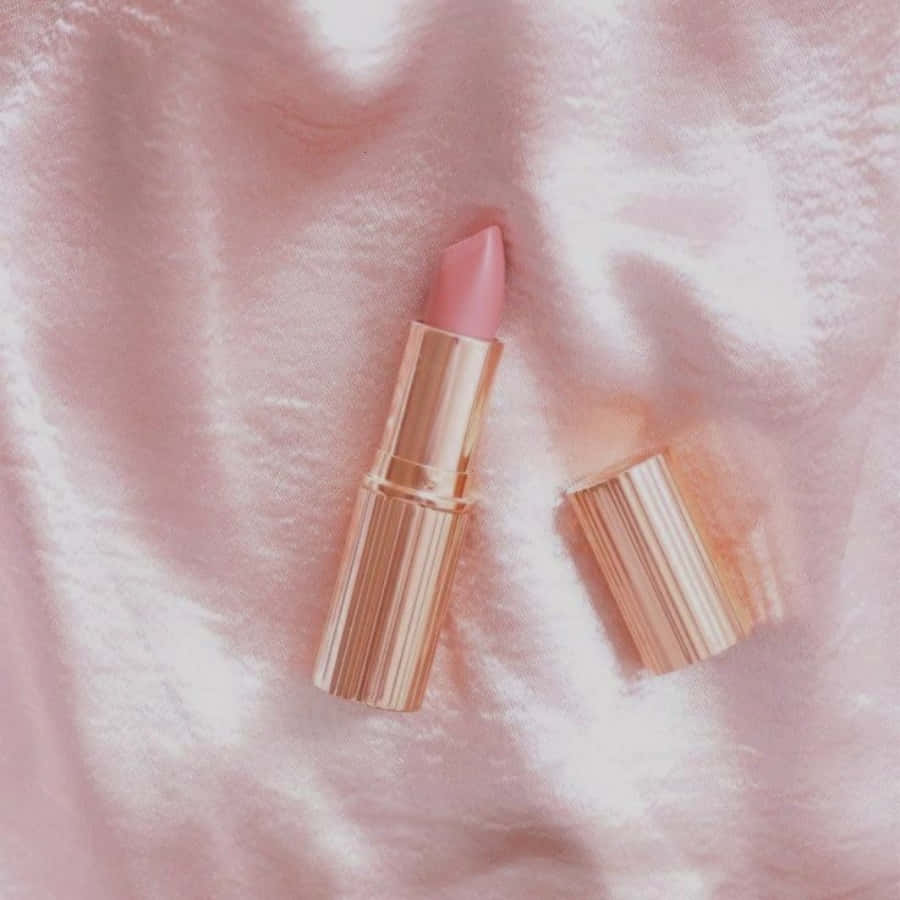 Glamorous Pink Lipstick Wallpaper