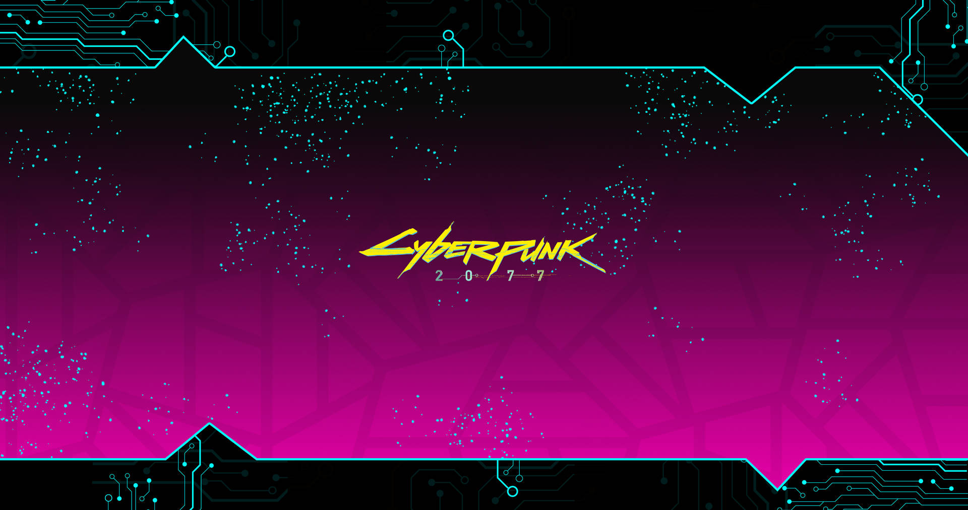 Rosa Logo Cyberpunk Desktop Sfondo