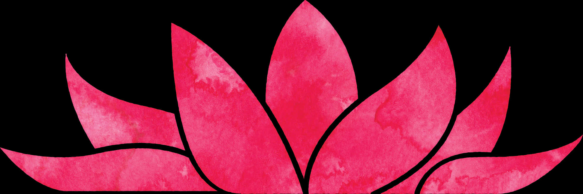 Pink Lotus Illustration PNG