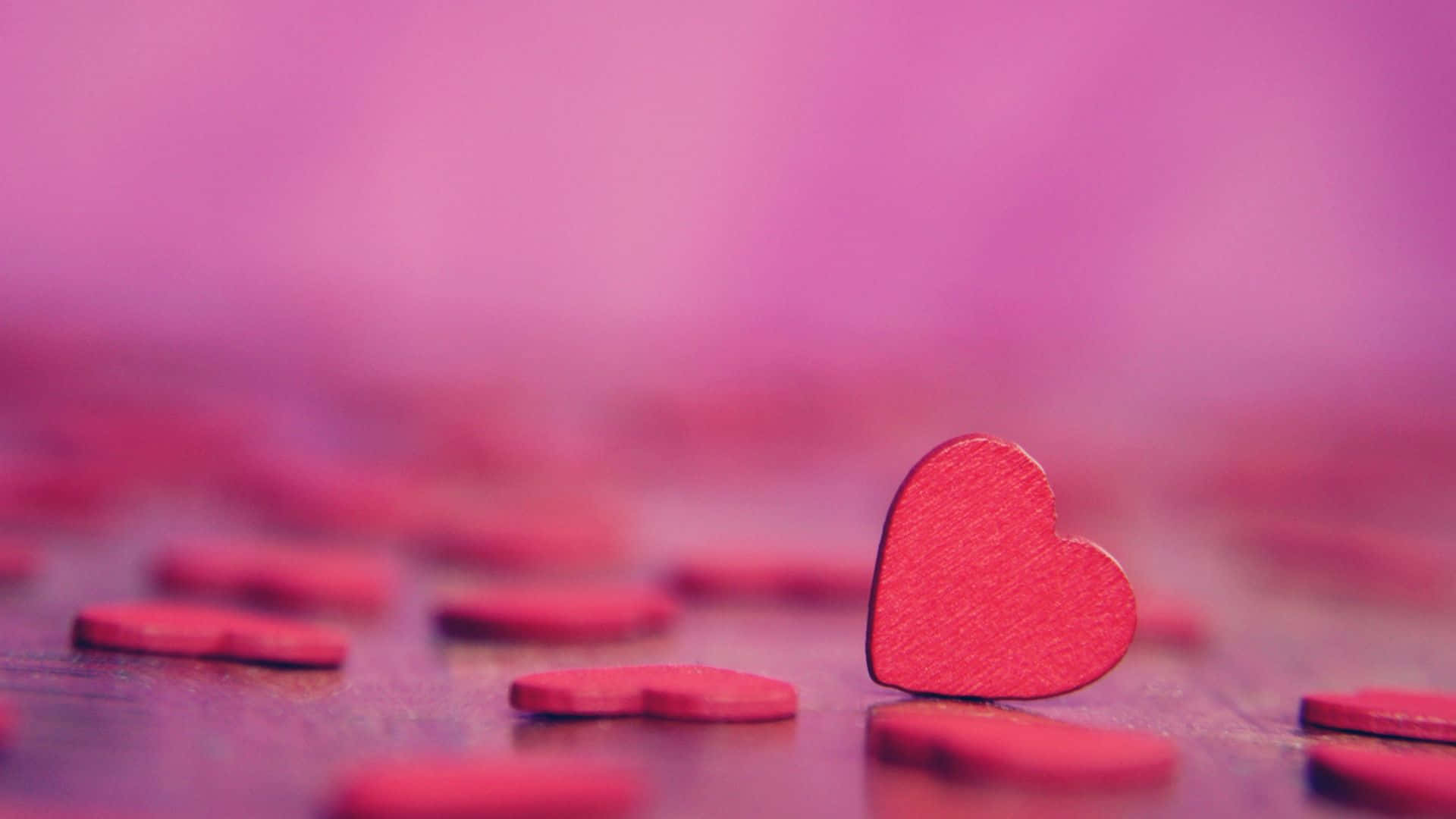 Romantic Pink Love Abstract Background Wallpaper