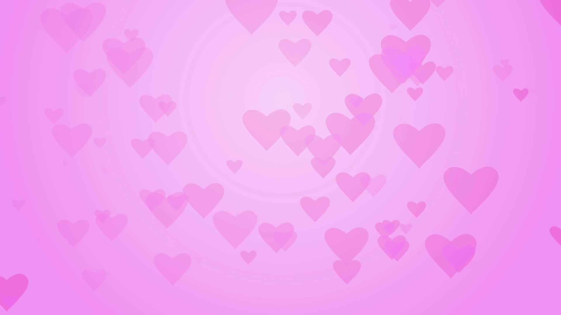 Pink Love - A Beautiful Heart-Shaped Sunset Wallpaper