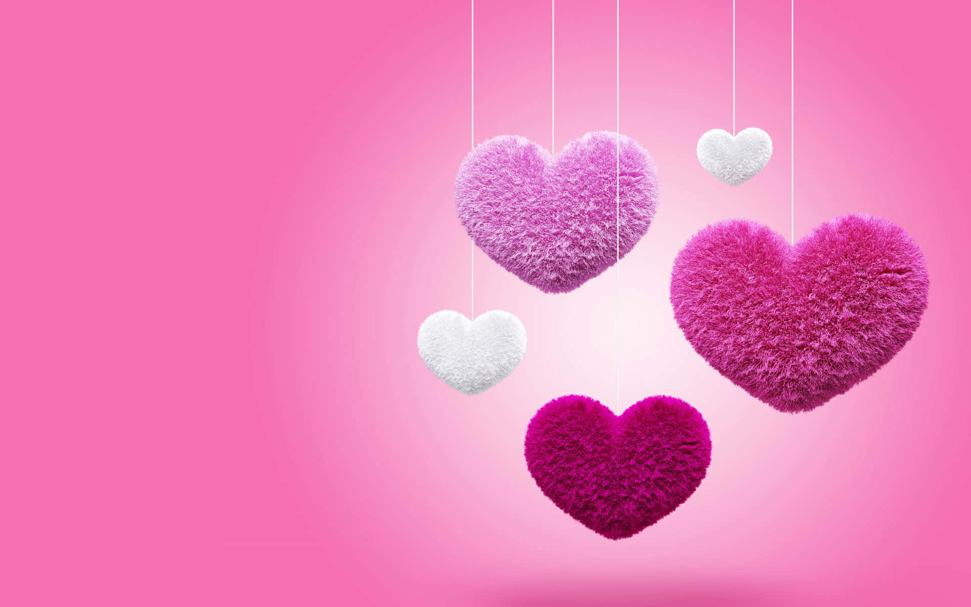 Pink Love - A Magical Display of Affection Wallpaper