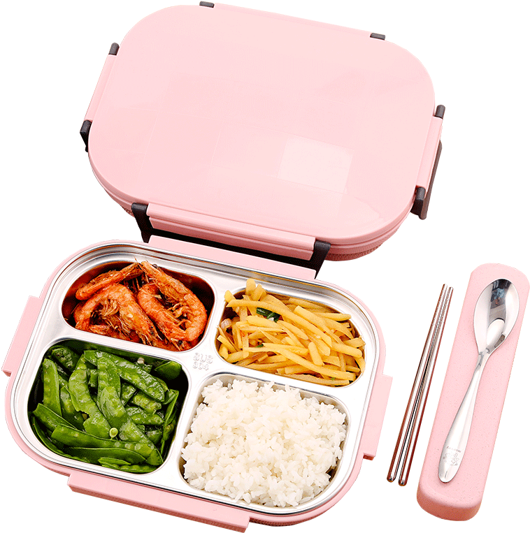 Download Pink Lunchbox Filled With Food | Wallpapers.com