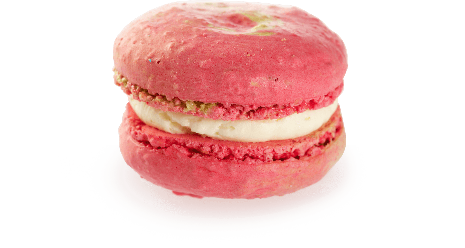 Pink Macaron Cream Filling PNG