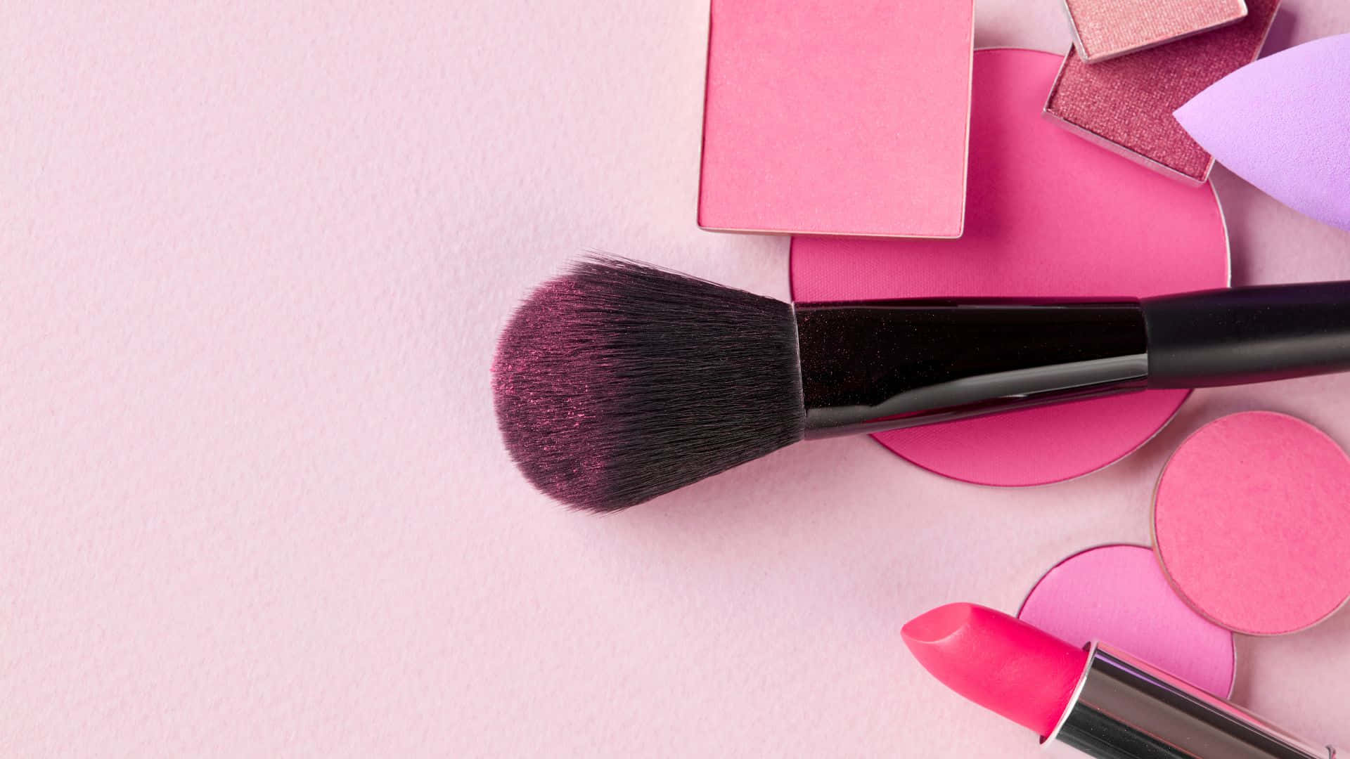 Stunning Pink Makeup Look Wallpaper