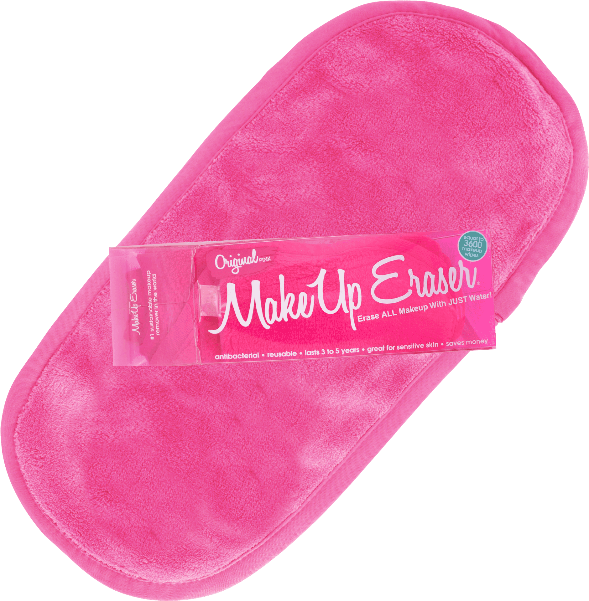Pink Makeup Eraser Pad PNG