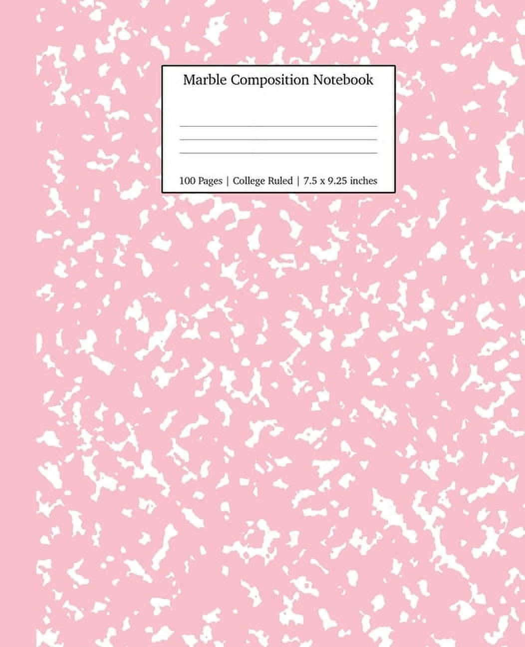 Pink Marble Composition Notebook Cover Wallpaper