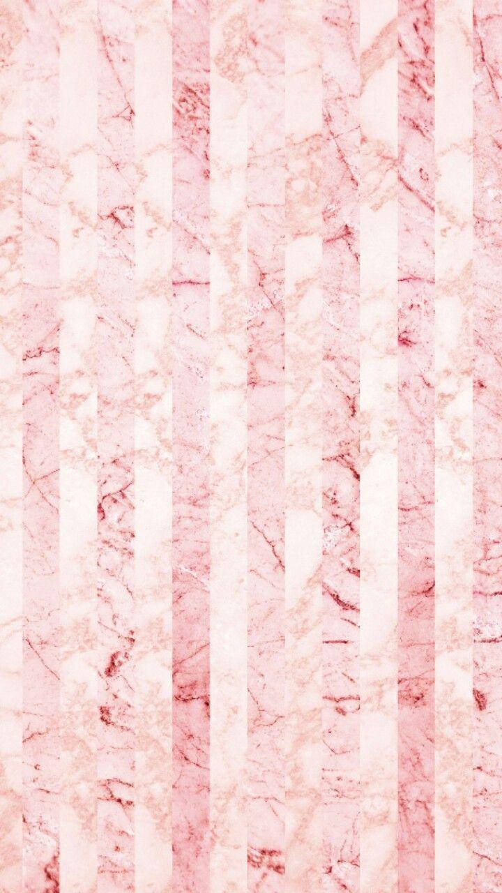 Elegant Stripes of Pink Marble Wallpaper