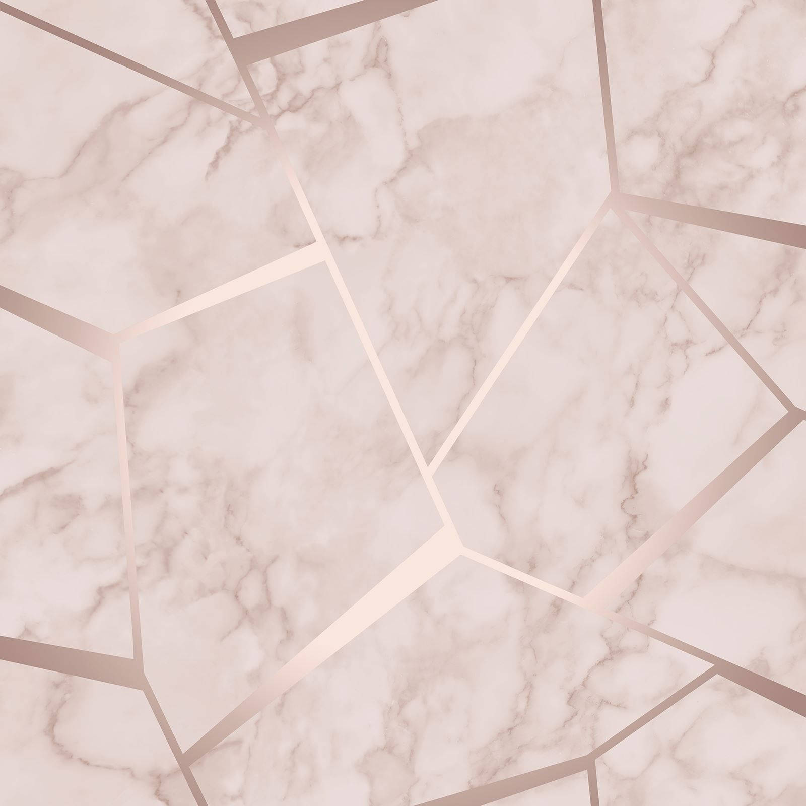 Caption: Exquisite Pink Marble with Geometric Lines Wallpaper