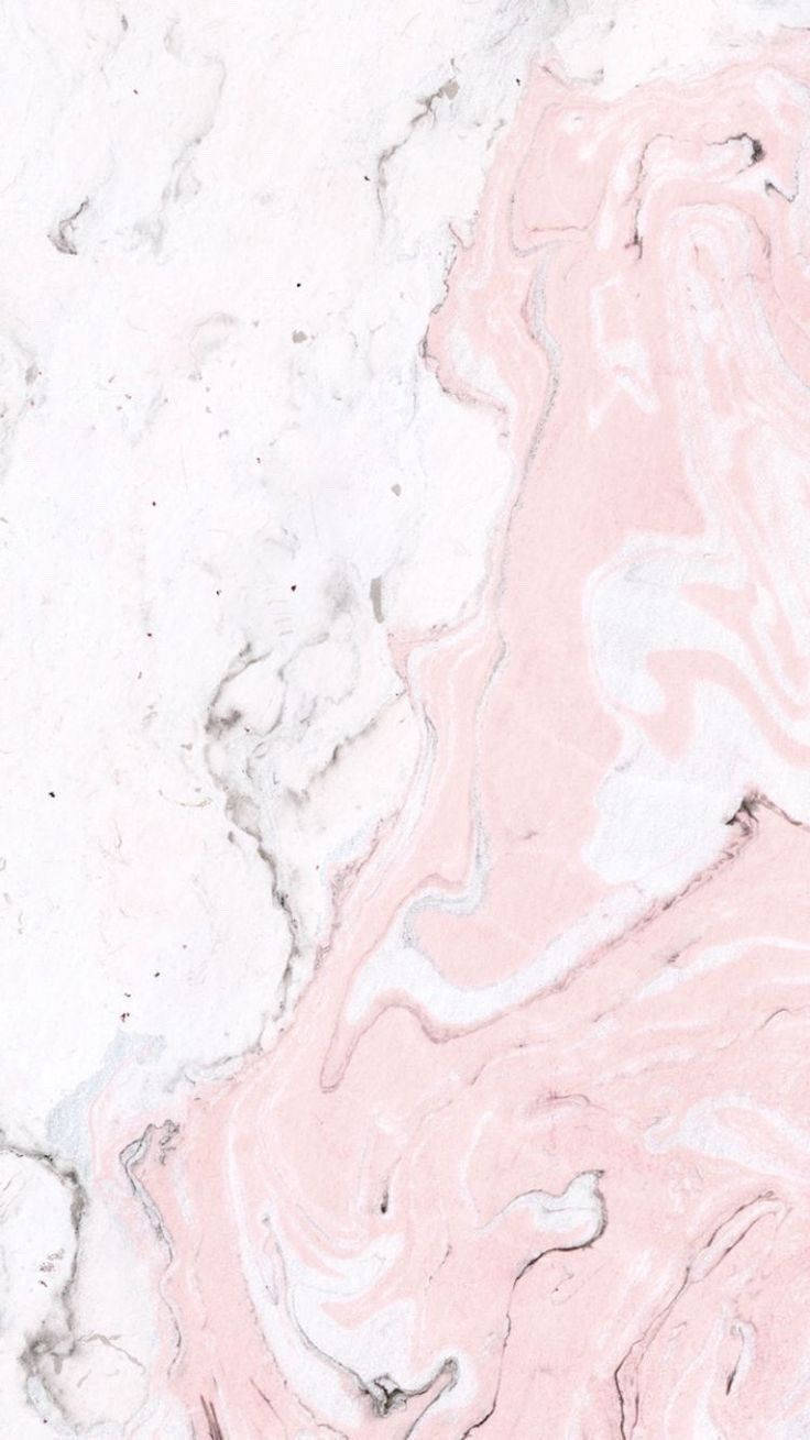 Elegant Pink Marble Texture with Grey Specks Wallpaper