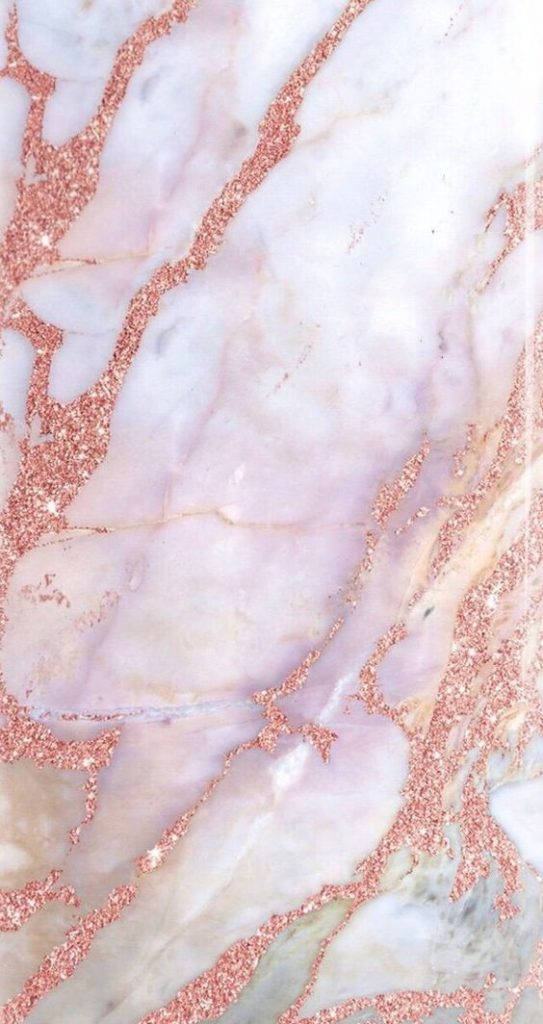Pink Marble With Rose Gold Glitters Wallpaper