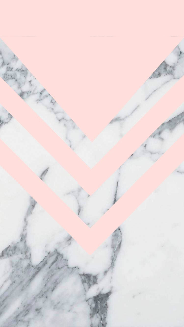 Pink Marble With Triangles Wallpaper