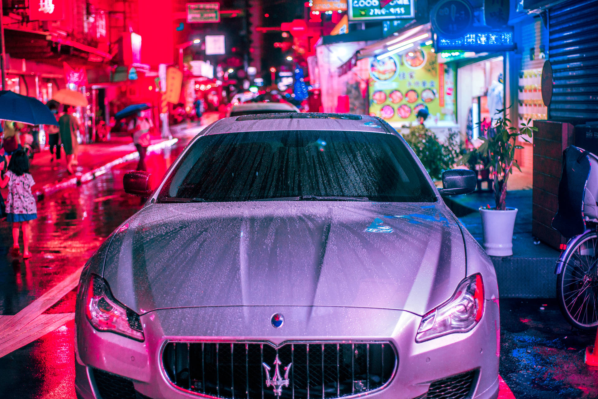 Pink Maserati Car
