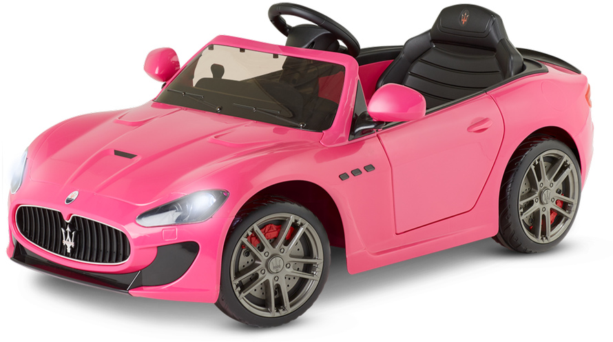 Pink Maserati Convertible Toy Car PNG