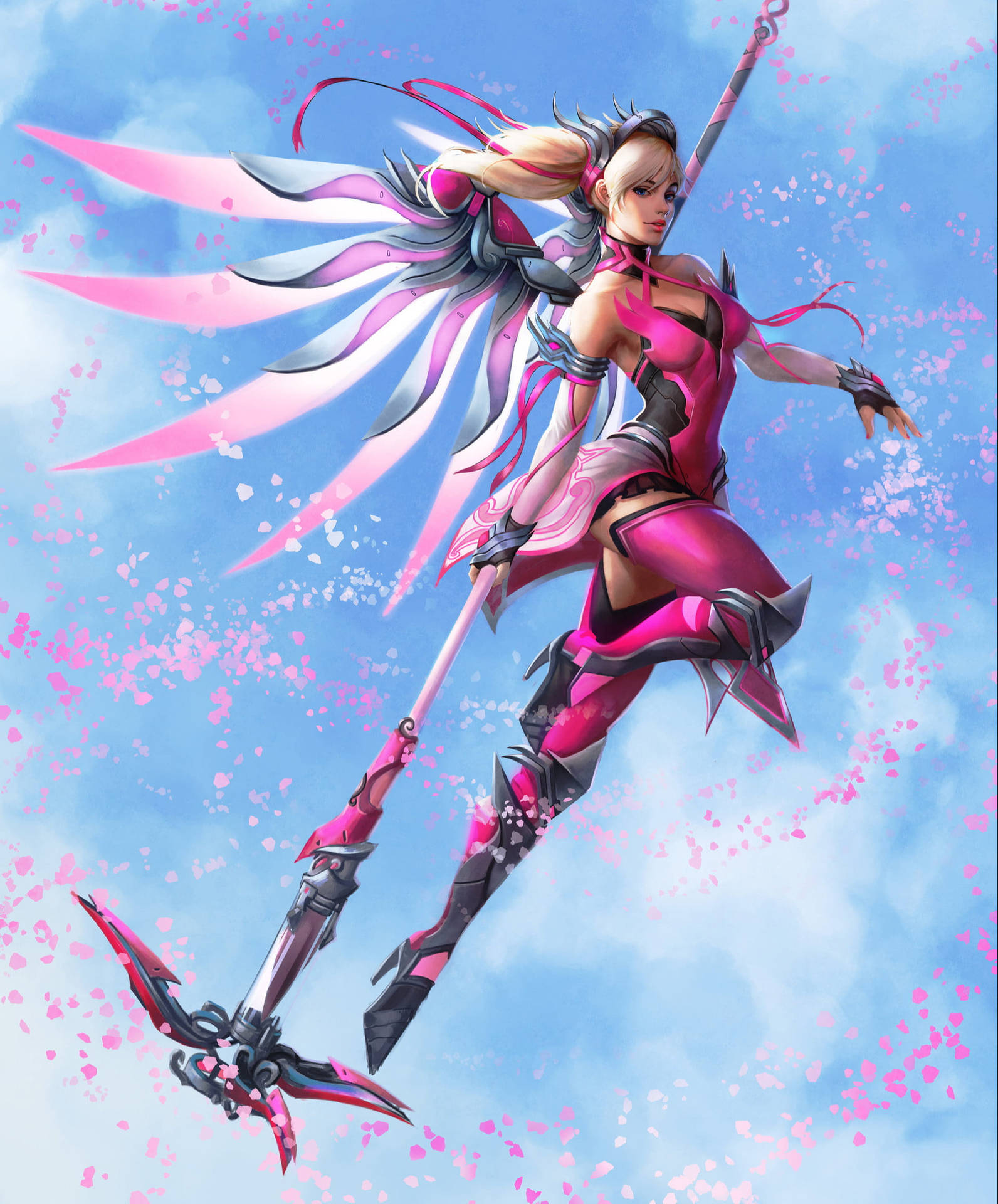 Pink Mercy With Wings