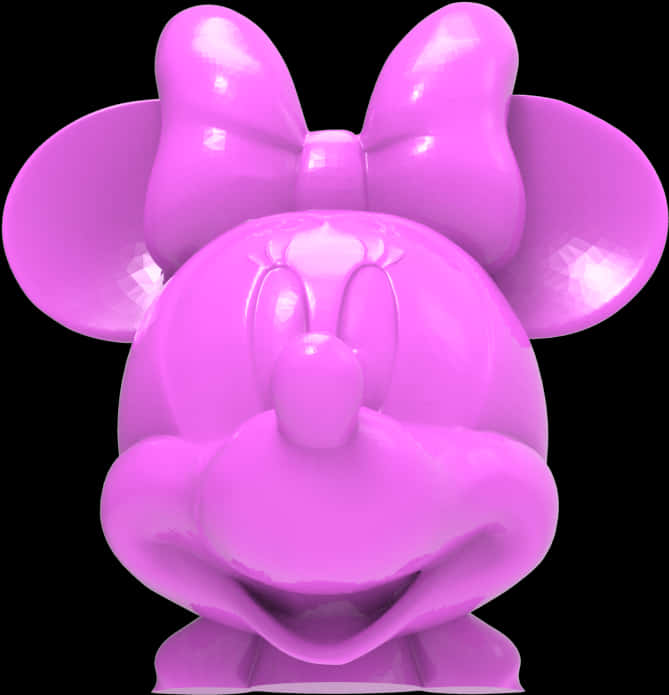 Pink Minnie Mouse Balloon Sculpture PNG