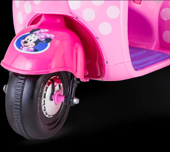Pink Minnie Mouse Scooter PNG