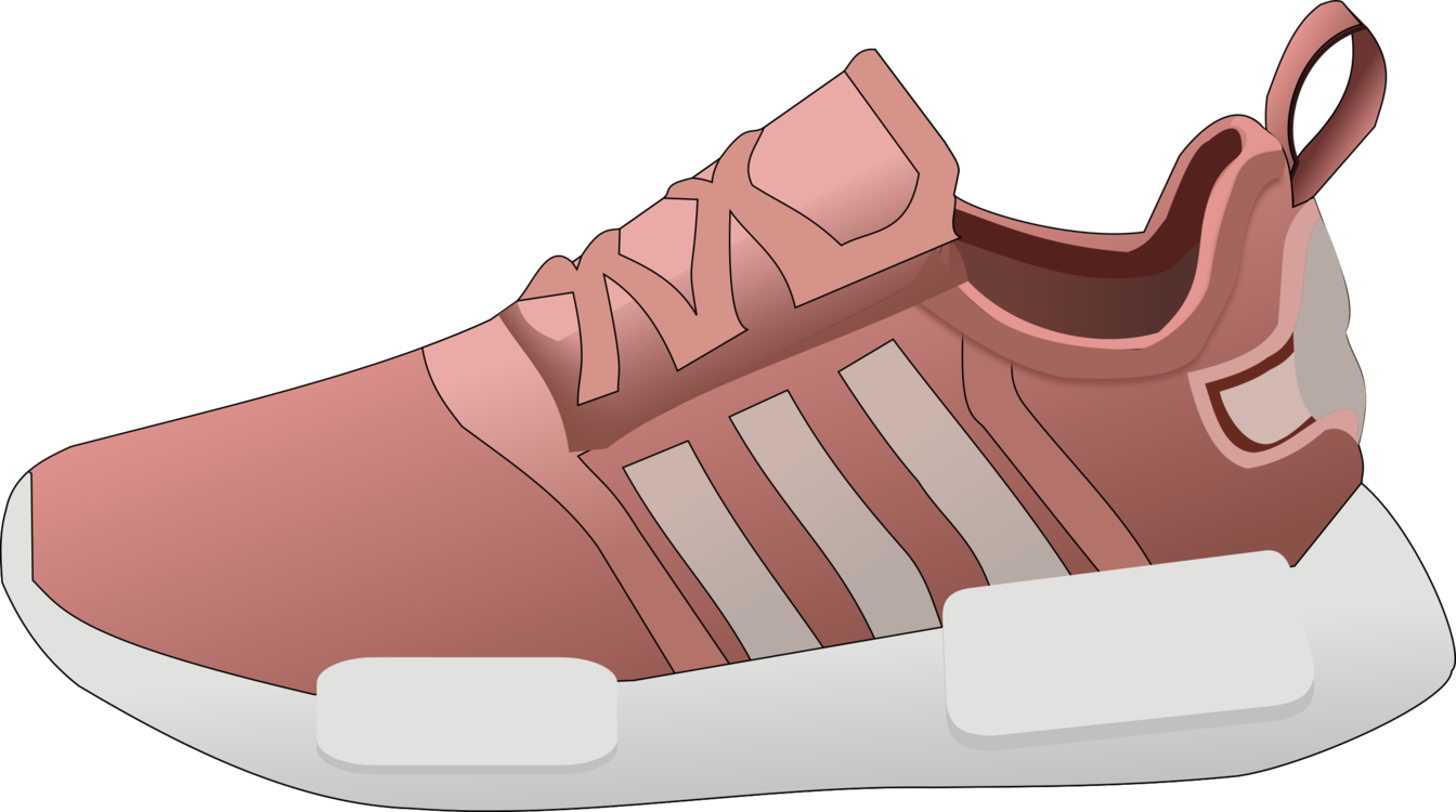 Pink Modern Sneaker Illustration PNG