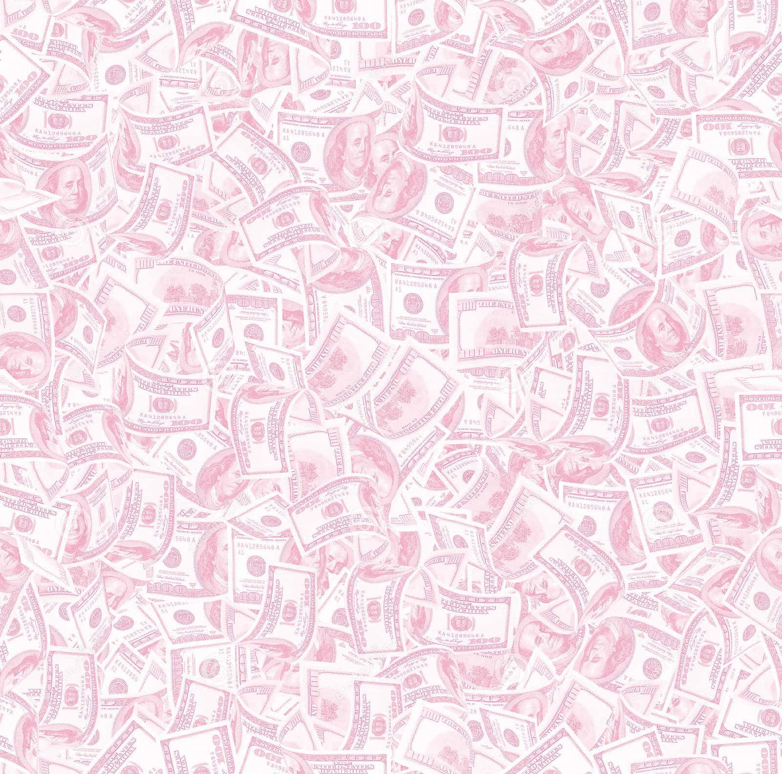 Pink Money Background With White Money Wallpaper