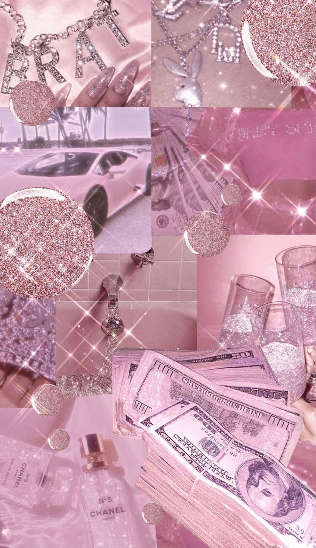 Top 43+ imagen glitter pink money background - thpthoangvanthu.edu.vn