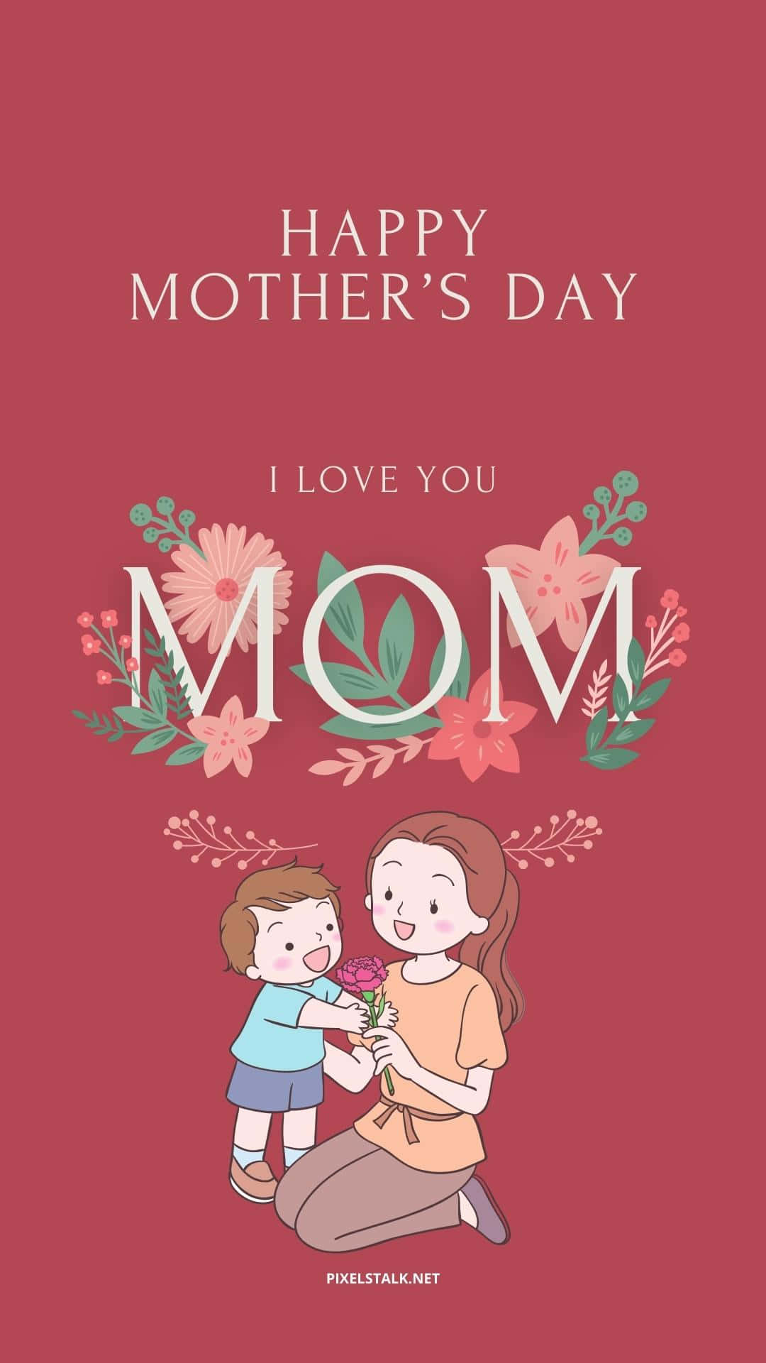 Pink Mother's Day Poster Wallpaper