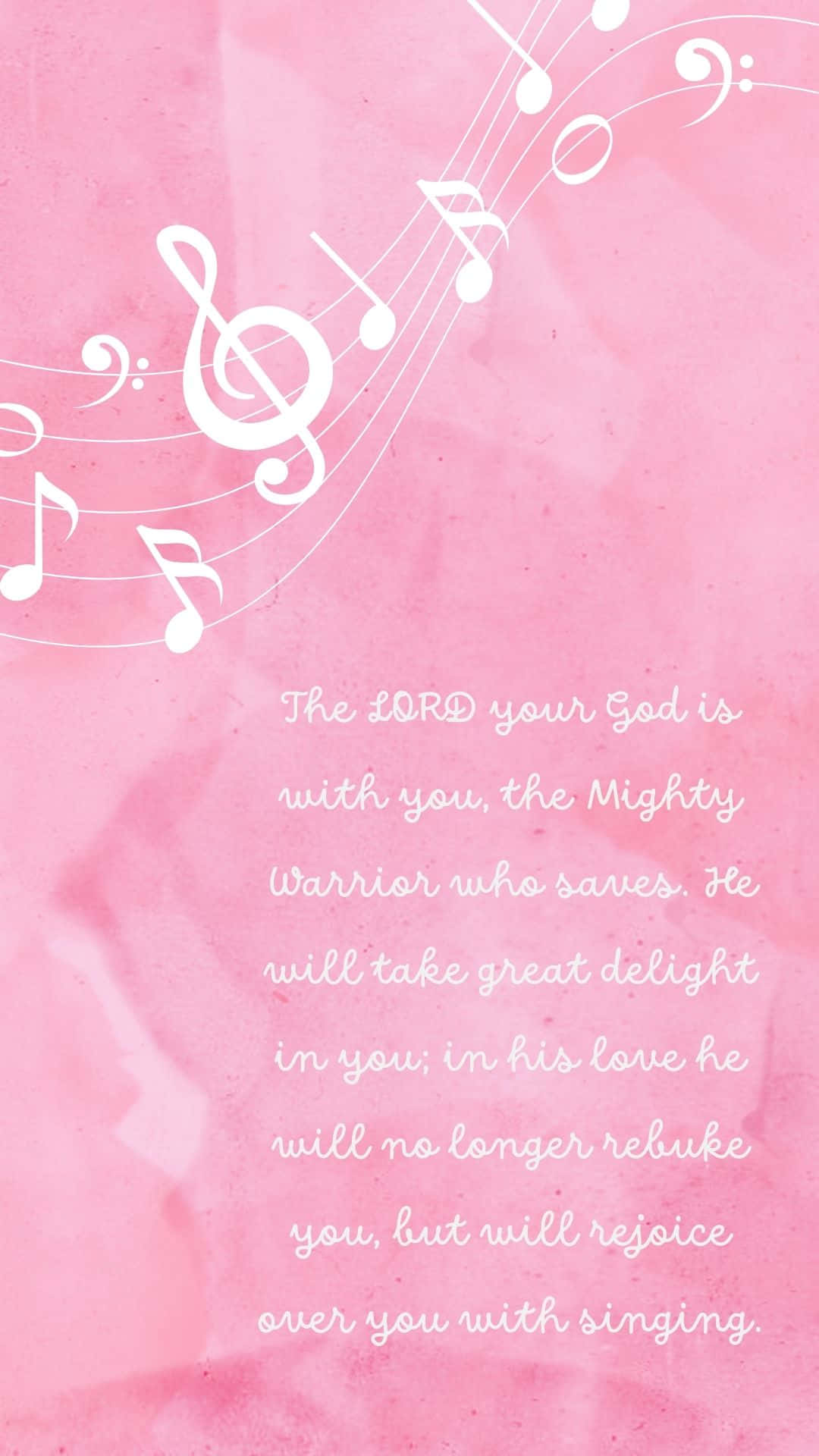 Pink_ Musical_ Bible_ Verse_ Background Wallpaper
