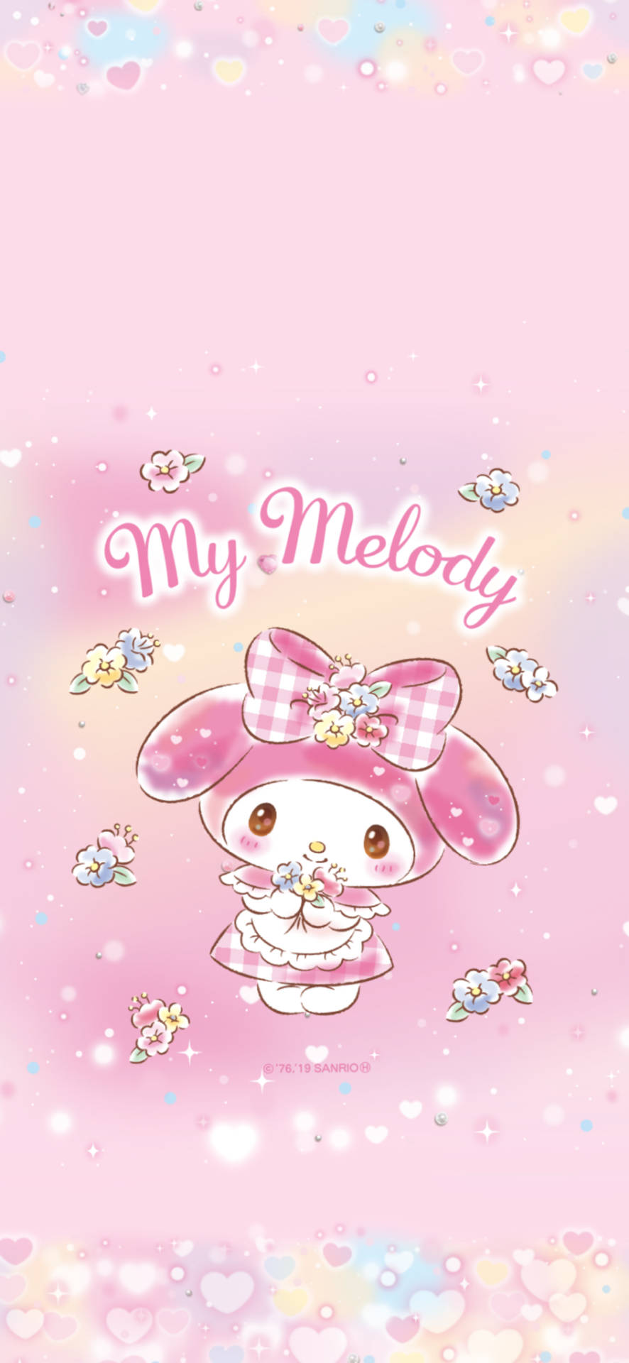 Caption: Darling Pink My Melody Wallpaper Wallpaper