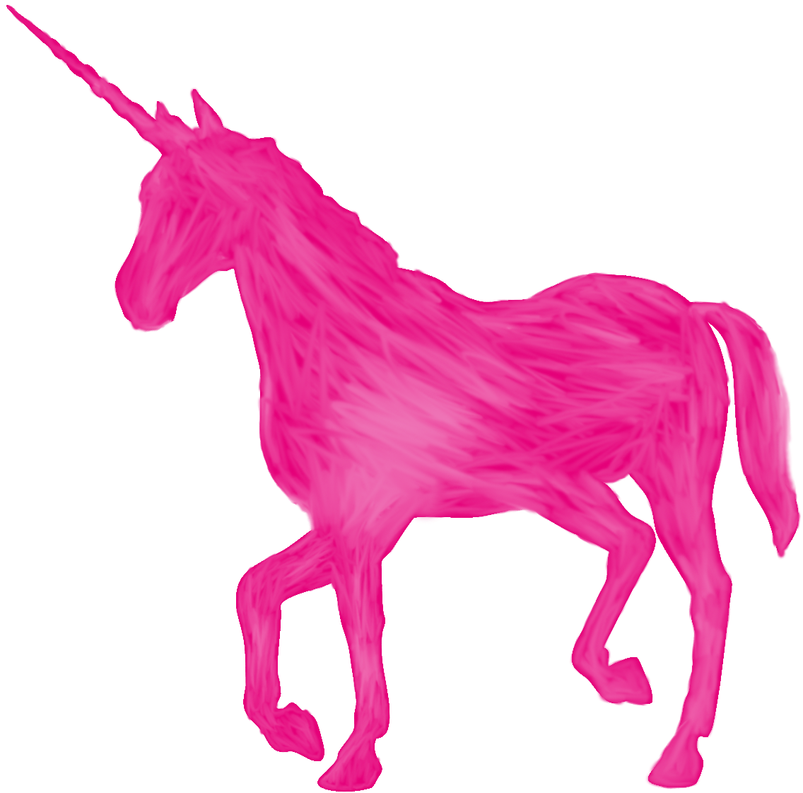 Pink Mythical Unicorn PNG