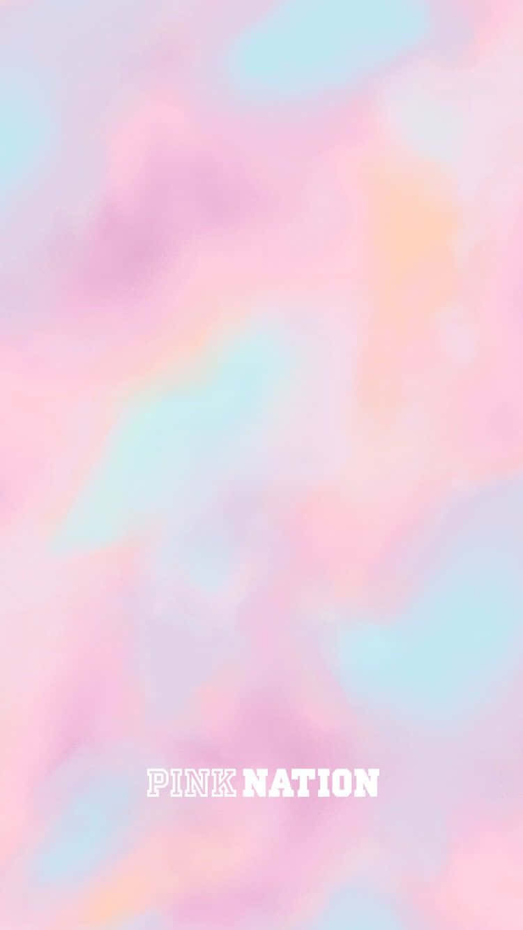 Pastelpink Nation-logodesign (in Context Of A Computer Or Mobile Wallpaper) Wallpaper