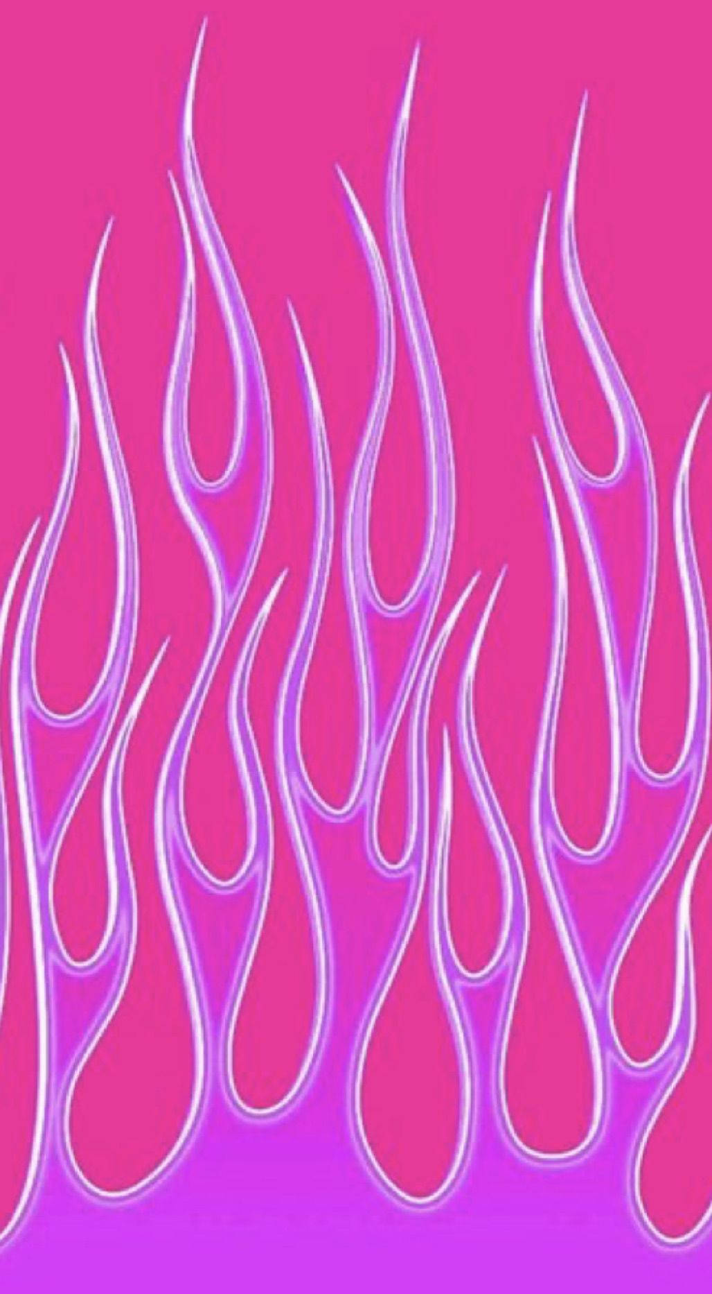 A Pink And Purple Flames On A Pink Background Wallpaper